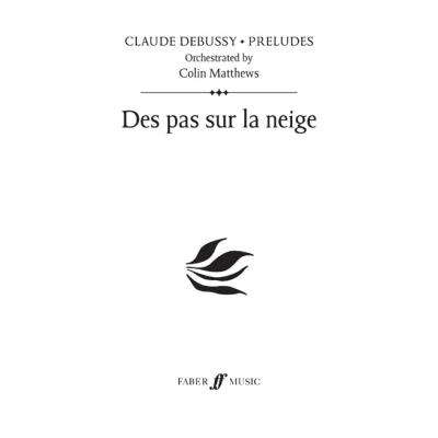 Partitions classique FABER MUSIC DEBUSSY C. - DES PAS SUR LA NEIGE (PRELUDE 19) - SCORE Grand format