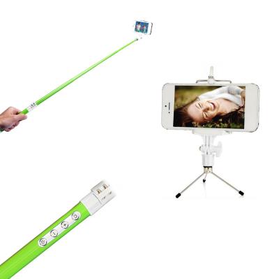 Coffret Photo Multifonctions pour Smartphone - Vert - Il comprend un Joystick, une perche télescopique, un trépied, un support universel