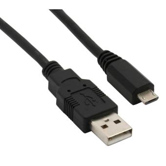 Cable 3m Micro USB Chargeur Donnees pour Manette PS4 Xbox One Smartphones  Noir