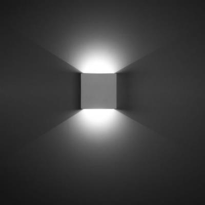 Leds C4 - Applique murale carrée Ges - Blanc