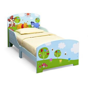 Delta wp Winnie Ourson Lit Pour Enfant Bois Mdf Bleu Ciel 142 X 76 84 X 66 68 Cm Lit Pour Enfant Achat Prix Fnac