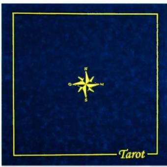 Tapis Tarot Bleu Suedine 60 X 60 Cm Jeu De Cartes Achat Prix Fnac