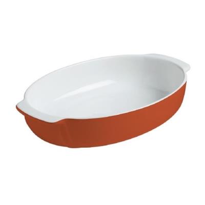 Pyrex plat a four ovale 25x18 cm rouge signature sg25or8 6146