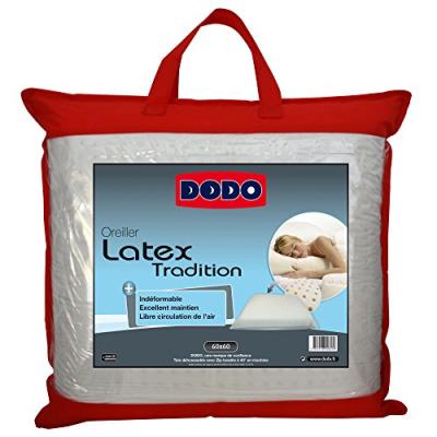 Dodo 60080.606 oreiller ergonomique latex 60 cm x 60 cm