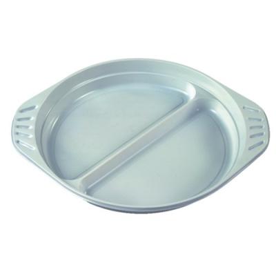 papstar 14251 lot de 100 assiettes à 2 sections en polypropylène blanc ø 21,9 x 2,6 cm