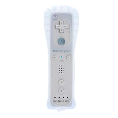 Manette Wiimote Plus avec étui de protection en silicone pour Wii - Blanc