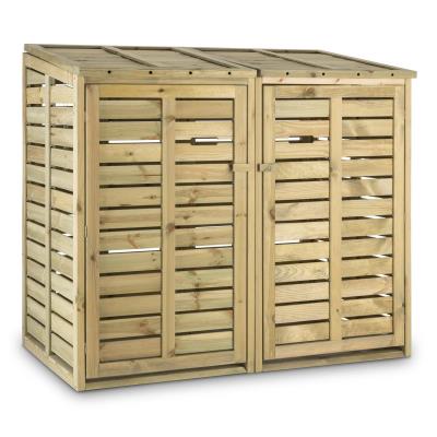 waldbeck cache poubelles double abri de rangement pour le jardin