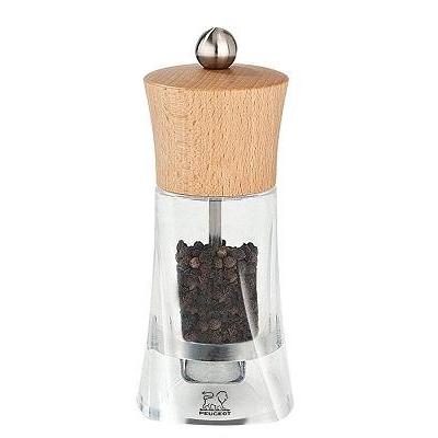 Generique Peugeot - Moulin À Poivre Manuel En Bois Et Acryl Couleur Naturel 14 Cm - Image 2