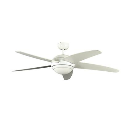 PEPEO VENTILATEUR DE PLAFOND MELTON BLANC/MARRON WANAQUE