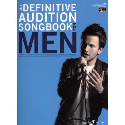 Partitions variété, pop, rock... FABER MUSIC DEFINITIVE AUDITION SONGBOOK FOR MEN + 2 CD - PVG Piano voix guitare