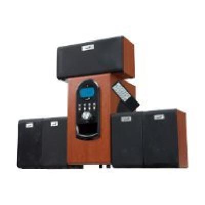 Genius SW-HF5.1 6000 - Luidsprekersysteem - voor PC - 5.1-kanaal - 200 Watt (Totaal) - donker hout