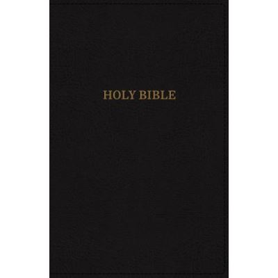 KJV, Deluxe Thinline Reference Bible, Imitation Leather, Black, Red Letter Edition - [Version Originale]