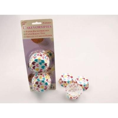 patisse 01739 cupcakes en papier sulfurise coeurs multicolore 5 cm