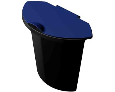 helit - Bac à déchets pour corbeille à papier H61061/H61062, Bleu