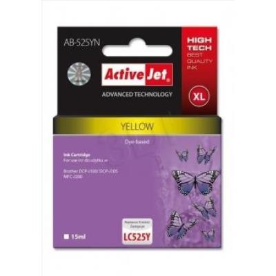 Encre activejet ab-525yn jaune 15 ml frère lc525y action expacjabr0064