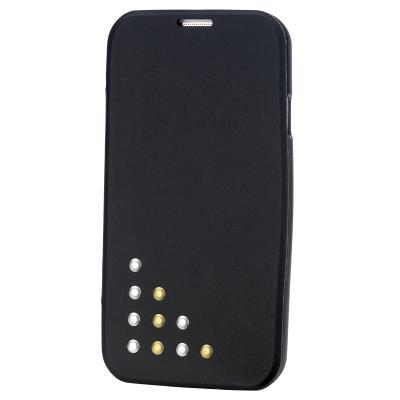 Converse étui folio pu cloute noir pour Samsung Galaxy S4 i9500