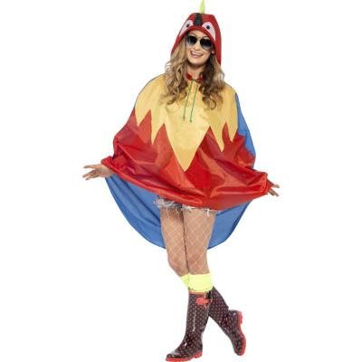 Poncho perroquet adulte taille unique