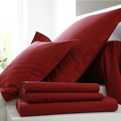 Housse de couette Percale Easy BLANC DES VOSGES 240 x 220 cm Rubis
