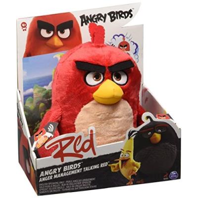 Angry Birds Le Film - Red - Peluche Parlant Anglais 30 Cm Spinmaster 6027842