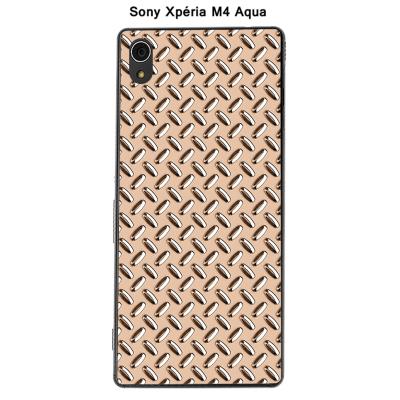 Coque Sony Xpéria M4 Aqua - Métal couleur Toasted Almond