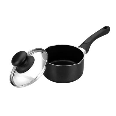 Ibili 406412 casserole avec bec verseur 12 cm en aluminium + couvercle en verre
