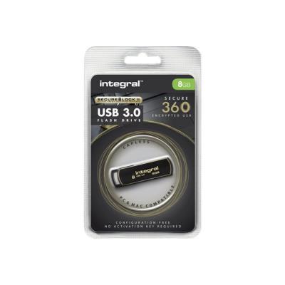 Integral Secure 360 - USB-flashstation - 8 GB