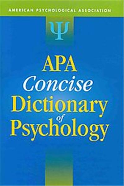Apa Concise Dictionary of Psychology
