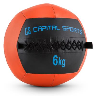 Capital Sports Epitomer Wall Ball 6kg cuir synthétique -orange