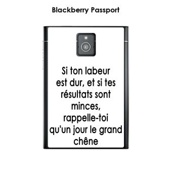 Coque Blackberry Passport Design Citation Si Ton Labeur Texte Noir Fond Blanc Etui Pour Telephone Mobile Achat Prix Fnac