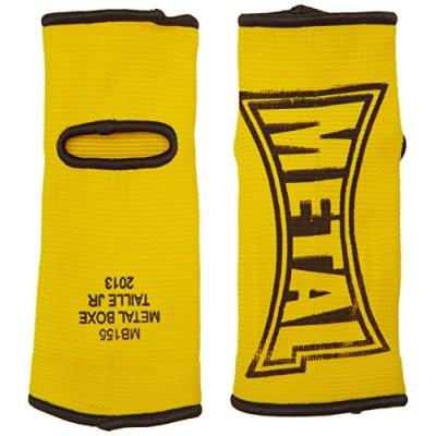 Metal boxe chevillière pour enfant jaune