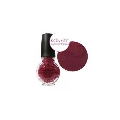 AUTRE Konad - Smalto per nail art, colore rosso granato, 11 ml