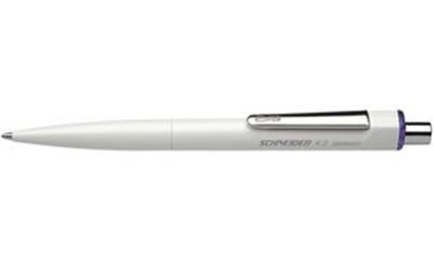 SCHNEIDER - stylo à bille rétractable K3 blanc, couleur de l'encre: bleu, largeur d'écriture: M -3273