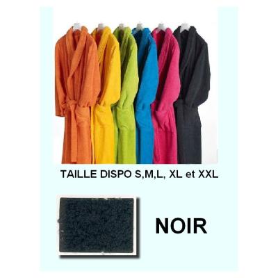 Peignoirs adulte 100% coton 350 gr noir