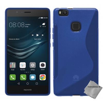 Housse etui coque pochette silicone gel fine pour Huawei P9 Lite - BLEU