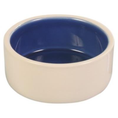 Comparer les prix de Ecuelle Céramique, 2,1 L/Ø 22 Cm, Crème/Bleu - 2451 - Mon Animalerie