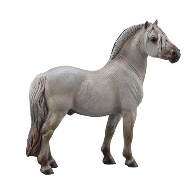 Figurine cheval : fjord étalon gris figurines collecta