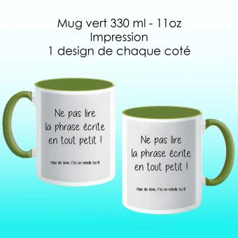 Mug Vert Avec Design Citation Rebelle Texte Noir Fond Blanc Tasse Et Mugs Achat Prix Fnac