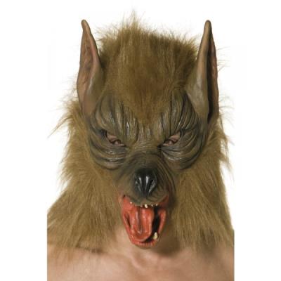 Masque de loup marron