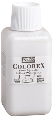 Pebeo - Encre A Dessiner Colorex Blanc - Flacon De 250ml