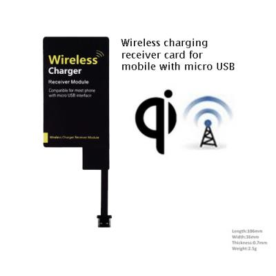 Carte Récepteur sansfil QI pour mobile microusb type 2