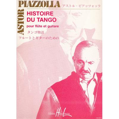 Partitions classique LEMOINE PIAZZOLLA ASTOR - HISTOIRE DU TANGO - FLUTE, GUITARE Musique de chambre
