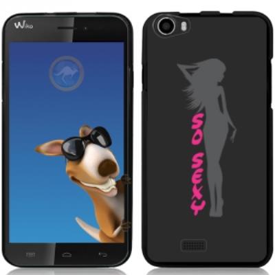 Coque Souple en gel noire pour Wiko Lenny avec impression Motifs So Sexy