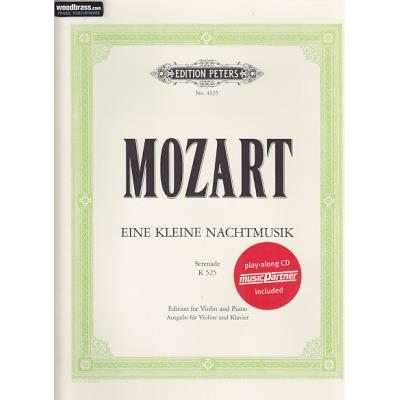 Partitions classique EDITION PETERS MOZART W. A. - Eine Kleine Nachtmusik (Serenade) K.525 - VIOLON & PIANO  Violon