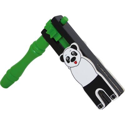 Crécelle panda en bois