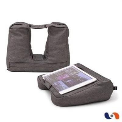 Tablet & travel pillow 2-in-1 salt & pepper gray coussin pour tablette & voyage 2 en 1 gris poivre & sel bosign