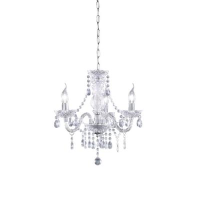 REALITY LEUCHTEN R11073000 LUSTRES EN ACRYLIQUE 3 AMPOULES E14 40 W (NON INCLUSES) TRANSPARENT Ø 40 CM