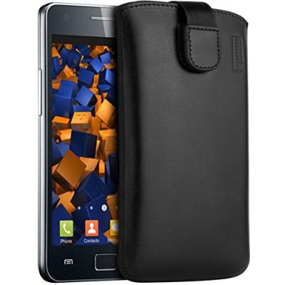 Mumbi Etui en Cuir pour Samsung Galaxy S2 Noir