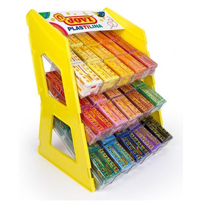 Présentoir Jovi 180 Batôns pâte à modeler 50gr assortiment