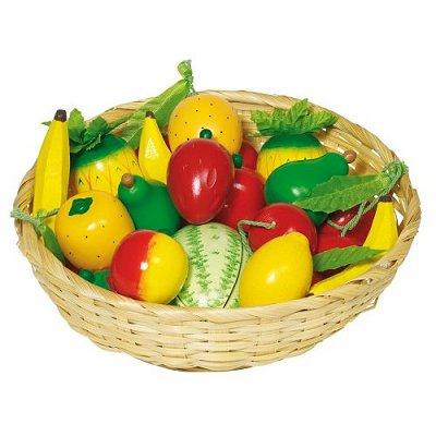 Corbeille de fruits en bois