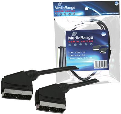 Cable Péritel, noir, 3m
